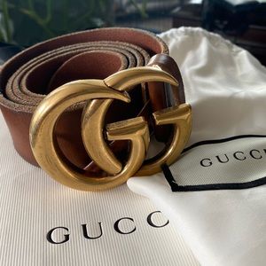 Gucci Double G Brass Belt